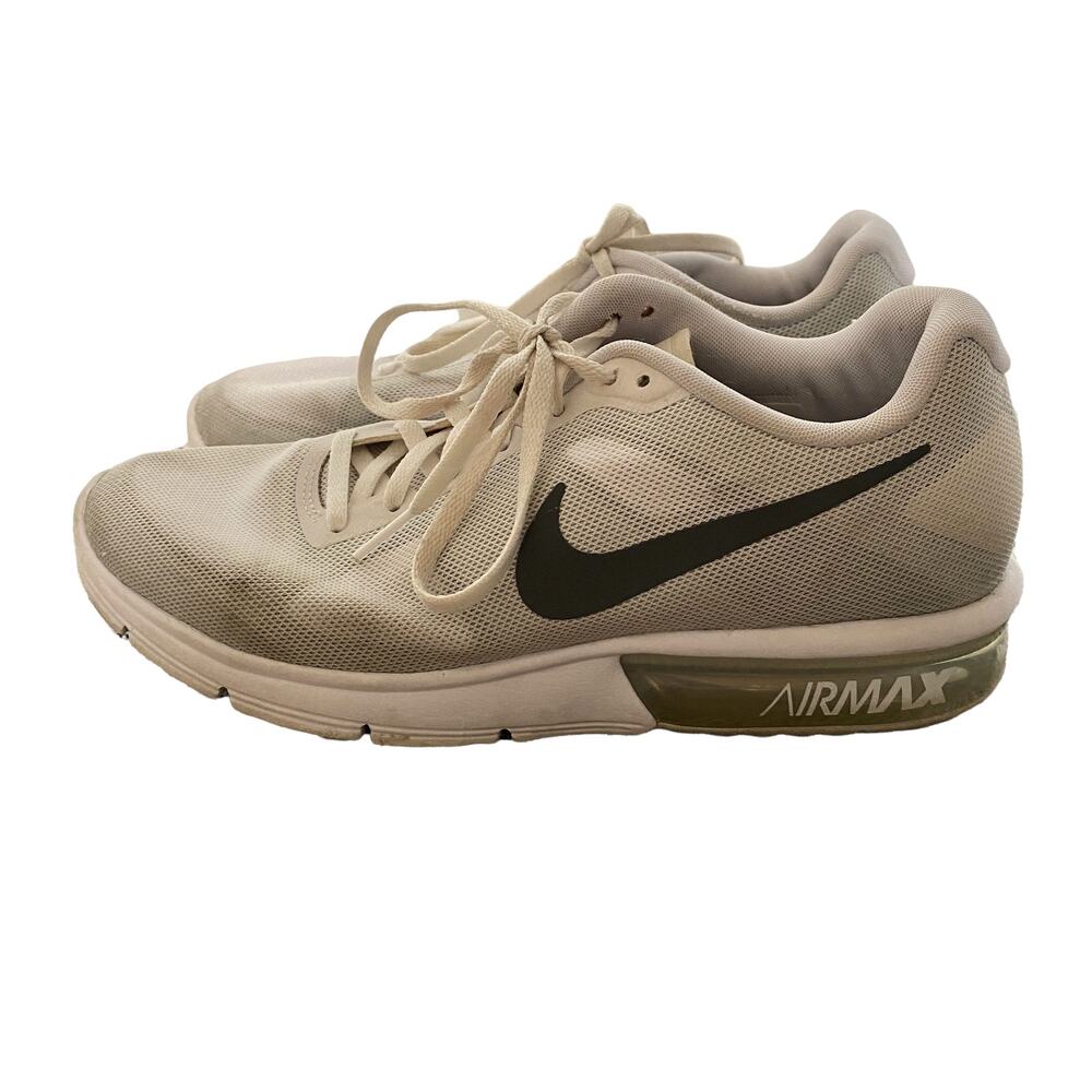 Nike Air Max Sequent Sneakers White Gray 719916-100 Women's 8